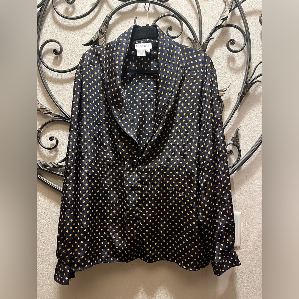 Blue and Gold Blazer like top